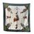 HERMES Foulard Vintage in Seta Col. Verde Chasse a Vol