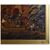 Olio su tela inglese del 1800 raffigurante personaggi paesaggio campestre