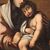 Dipinto olio su tela Madonna con bambino del XVIII secolo