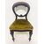 English chair - mahogany and velvet     