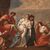 Antique Italian painting The death of Poppea from the 18th century