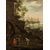 Paesaggio costiero di fantasia, Marten van Valckenborch (Belgio 1535 - Francoforte 1612) cerchia