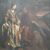 Dipinto olio su tela del Riposo durante la fuga in Egitto con cornice originale coeva