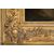Dipinto antico olio su tela Napoleone III Francese raffigurante Ninfee al bagno. Periodo XIX secolo.