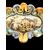 Formella in maiolica con bordo in rilievo rocaille e medaglione ovale centrale con scena architettonica e paesaggistica.Manifattura Chigi,San Quirico d’Orcia (Siena).
