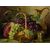 Nineteenth-century painting &quot;grapes in the basket&quot; - O / 1699     
