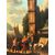 Anonimo fiammingo del XVIII secolo Veduta di porto con obelisco