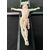 Cristo in avorio su croce in legno di ebano.