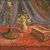 Signed painting oil on masonite still life dated 1942