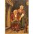 Coppia di Piccoli Oli su Tavoletta Francesi del 1800 Scene di Vita Quotidiana