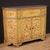 Credenza in legno laccato e dipinto del XX secolo