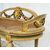 Panchetta antica Napoleone III in legno dorato e dipinto. Francia inizio XX secolo.