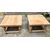 coppia di tavolini in rovere sbiancato cm. 70x70
