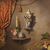 Italian still life painting trompe l'oeil from the 20th century