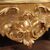 Elegant 19th century rocaille style gilded Italian showcase