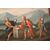 Olio su tela italiano del 1700 raffigurante scena Biblica