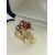 Anello Cornocopia oro giallo con rubini e diamanti
