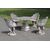 Set da giardino primi '900 tavolo e quattro poltrone PREZZO TRATTABILE