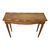 Consolle in legno intarsiato, stile Luigi XVI, con cassetto centrale.