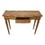 Consolle in legno intarsiato, stile Luigi XVI, con cassetto centrale.