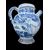 Versatoio in maiolica in monocromia turchina con decoro ‘calligrafico naturalistico’.Savona.