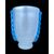 Vaso a coppa in vetro pesante pulegoso iridato con prese laterali a treccia.Franco Moretti.Murano.