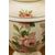 Ceramic lamp with hand-painted roses     
