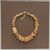 Antica collana in acquamarina grezza, montata su pannello in legno - O/4907 -