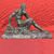 ART DECO, ANTICHE SCULTURE IN BRONZO, UOMO SEDUTO, SCULTORE FRANCESE, XX SECOLO. (STB79)   