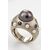 Anello con perla nera, zaffiri e perle - SN/E