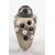 Anello con perla nera, zaffiri e perle - SN/E