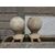 CAPITELLI DI FORMA A SFERA IN PIETRA EPOCA 800  cm diametro 30xH43