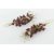 Earrings with garnets and aquamarine     