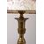 Pair of American brass lamps     