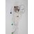 Long stainless steel wall light - design     