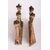 Pair of antique wooden candlesticks     