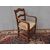 POLTRONA RUSTICA IN NOCE PROVENZALE FRANCIA  cm L 56xP44xH88