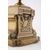 Coppia eleganti alari in bronzo a forma di anfore - M/943