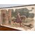 Antico  DIPINTO strappo d’ affresco raffiguranti Nobili a Cavallo e Castello . Umberto Giunti Siena. Epoca XX SEC MIS 131 X 74 