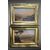 Pair of small paintings "View of Florence" and "View of Pisa" - 19th Century