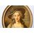 Oval painting with female portrait - O / 5300 -     