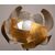 Lampada da terra italiana in foglia d'oro - O/6899