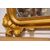 Antica specchiera in legno dorata con uva - M/1357 -