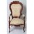 Antica poltrona francese del 1800 Luigi Filippo riccamente intagliata
