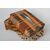 Antico sgabello imbottito inglese - O/4816 -