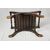 Sgabello inglese in mogano curvo ed imbottito - M/1887 -