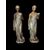 COPPIA DI SCULTURE IN BRONZO PATINATO 
