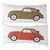 pair of cushions and two linen panels - B / 2109 -     