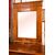 Chest of drawers in oak and walnut burl with mirror - M / 1179     