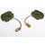 Pair of brass &quot;embrasses&quot; for curtains - O / 1664 -     
